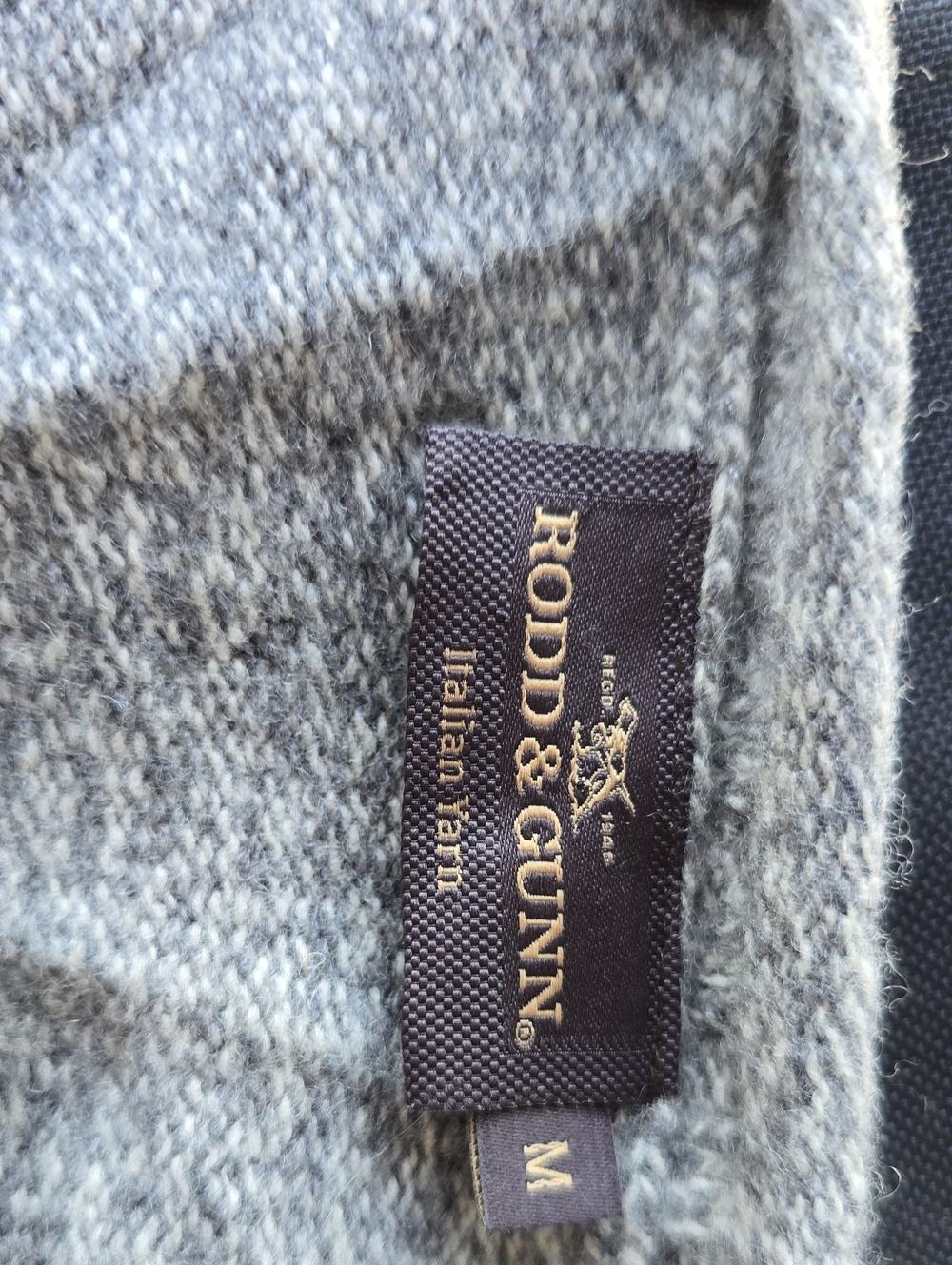 Rodd & Gunn Gray Italian Yarn Crewneck Sweater